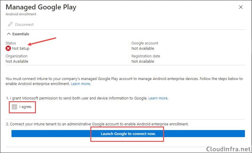 Setup Android Enrollment on Intune