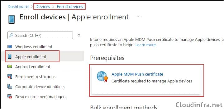 Apple MDM Push Certificate