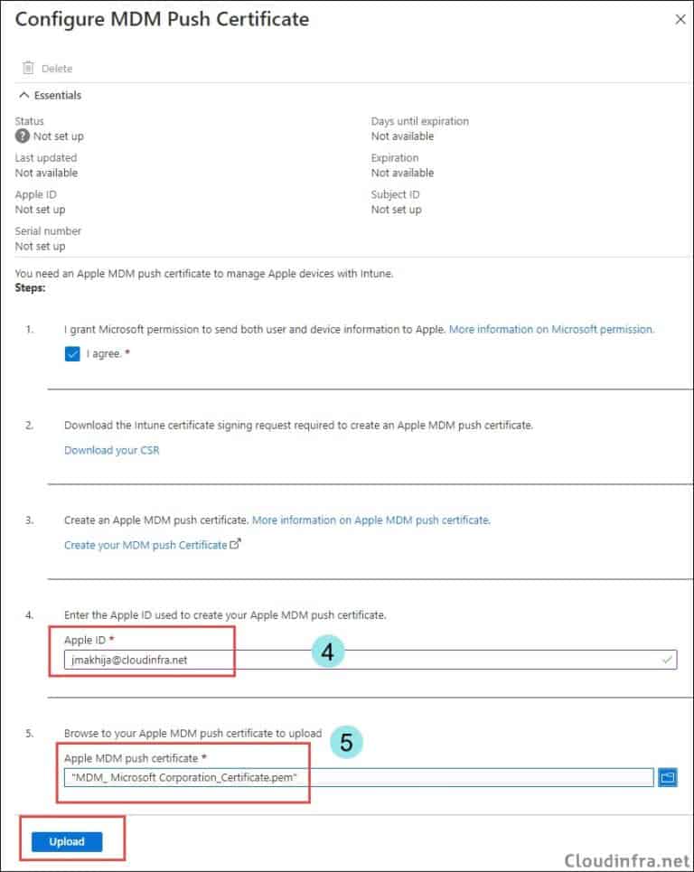 Create Apple MDM Push Certificate For Intune Create Apple MDM Push Certificate For Intune