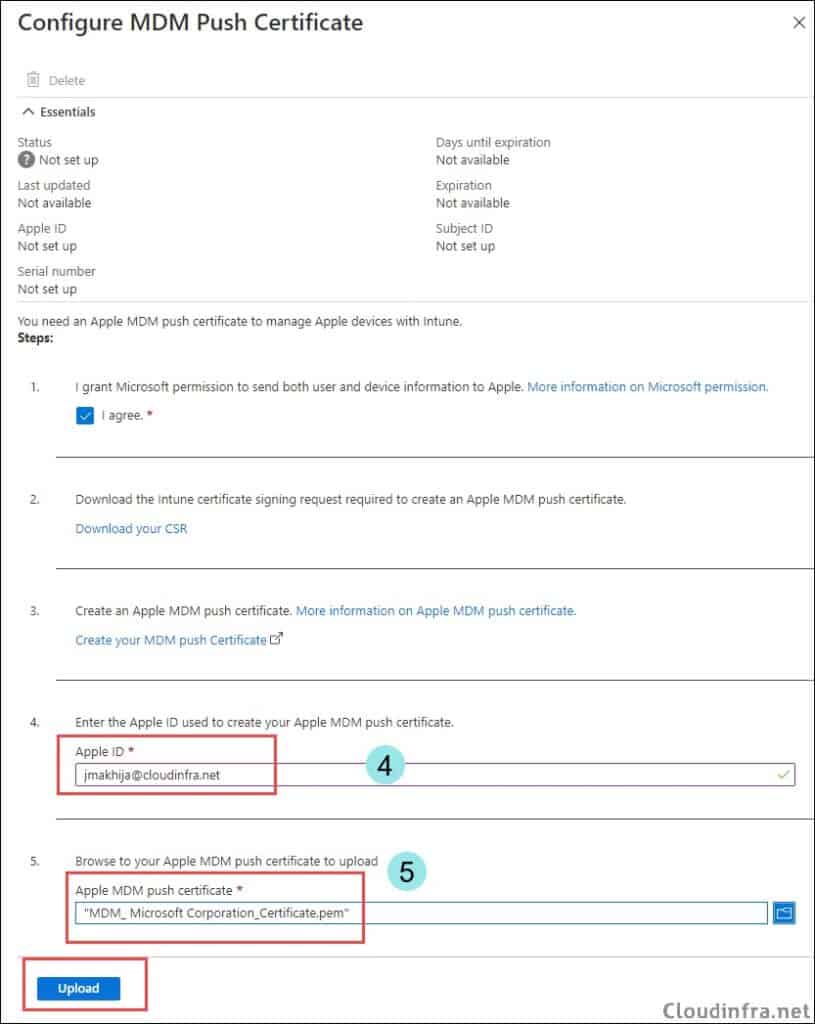 Configure MDM Push Certificate