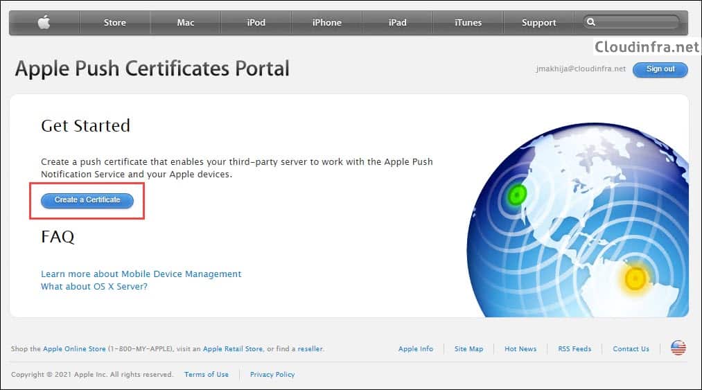 Apple Push Certificates Portal