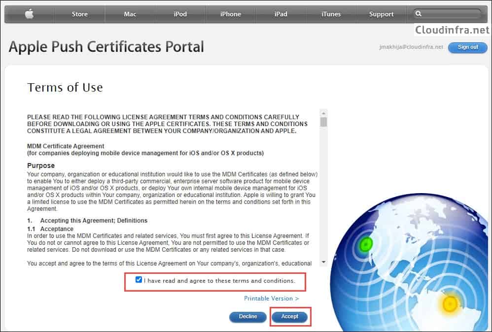 Apple Push Certificates Portal