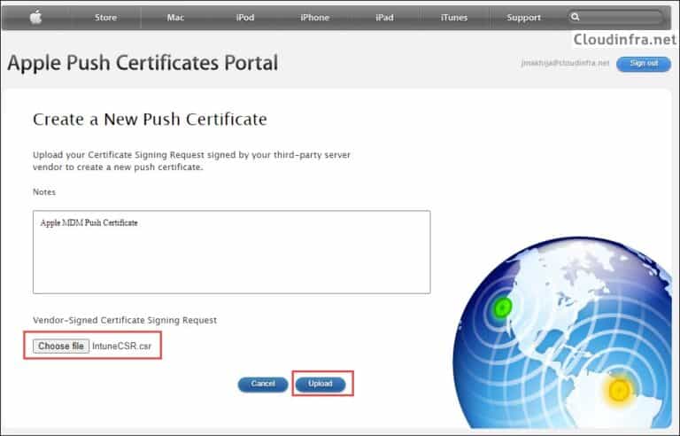 Create Apple MDM Push Certificate For Intune Create Apple MDM Push Certificate For Intune