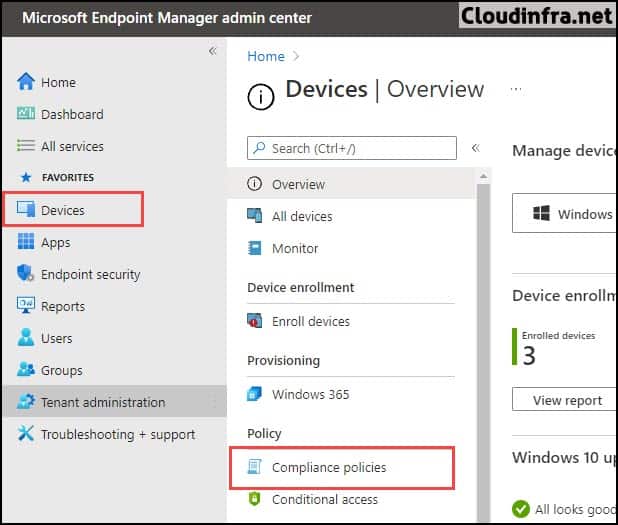 Device Compliance Policy Intune