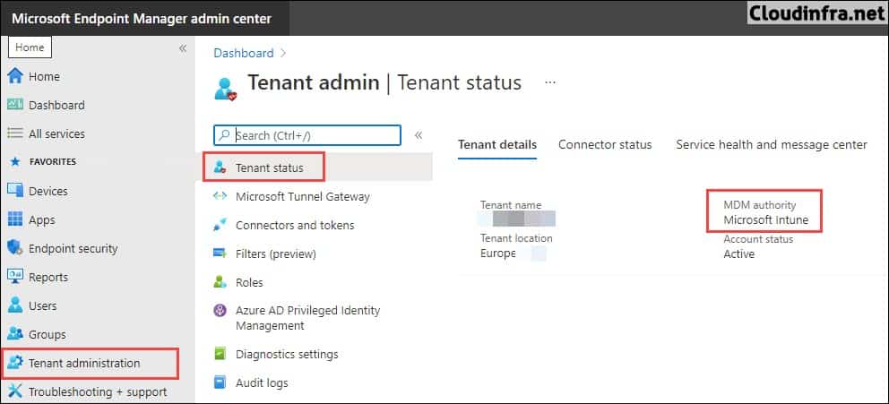 Thiết kế hệ thống chuyên nghiệp OceanTech-Group Tenant_admin_MDM_Authority-CloudInfra.net_ Initial setup of Microsoft Intune MAM/MDM Thủ thuật