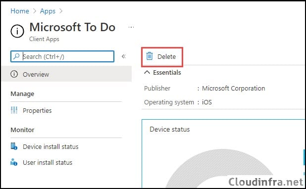  Delete iOS Store Apps from Intune