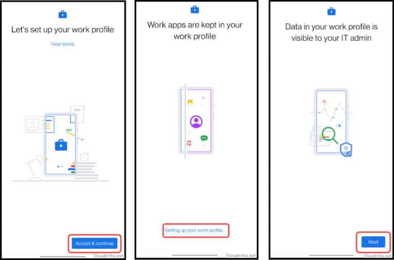 Setup Work Profile On Android For Intune