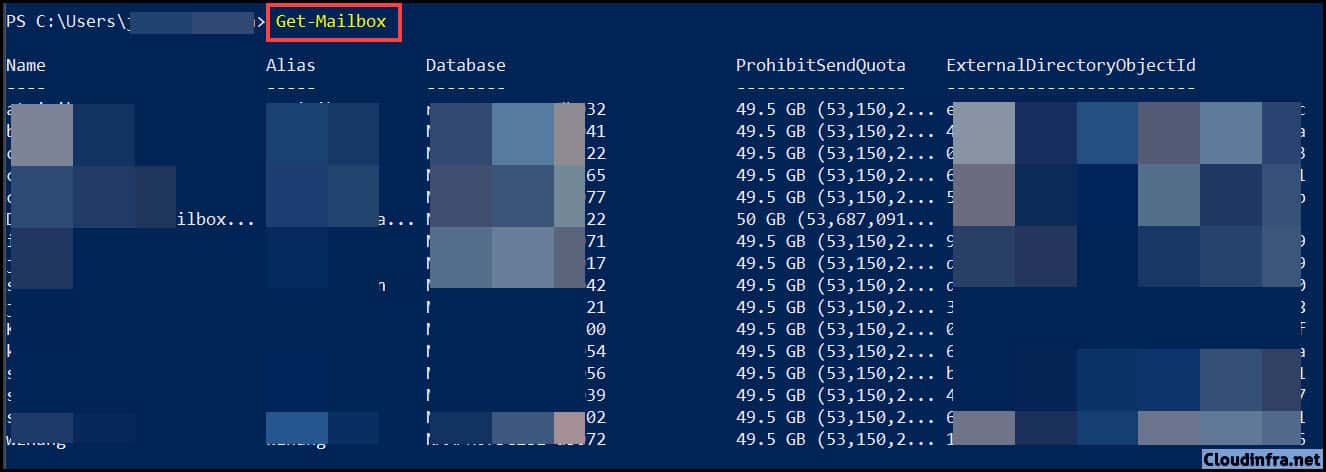 Get-Mailbox command