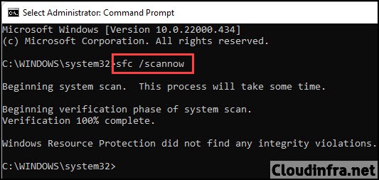 sfc /scannow windows 11