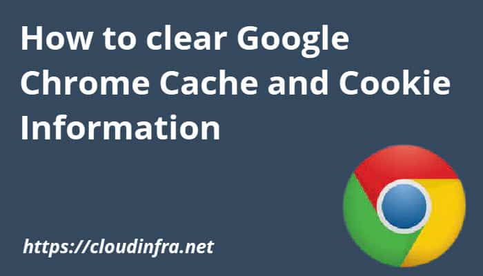 Clear Google Chrome Cache and Cookie
