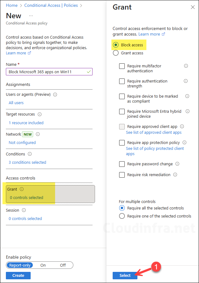 Access controls – Grant
