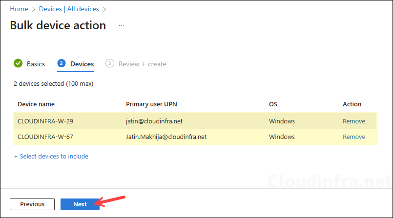 Review devices to rename