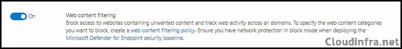 Enable Web content filtering on Microsoft 365 defender portal