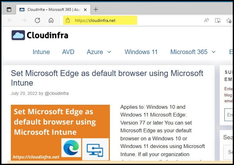 Launch Test Microsoft Edge Browser