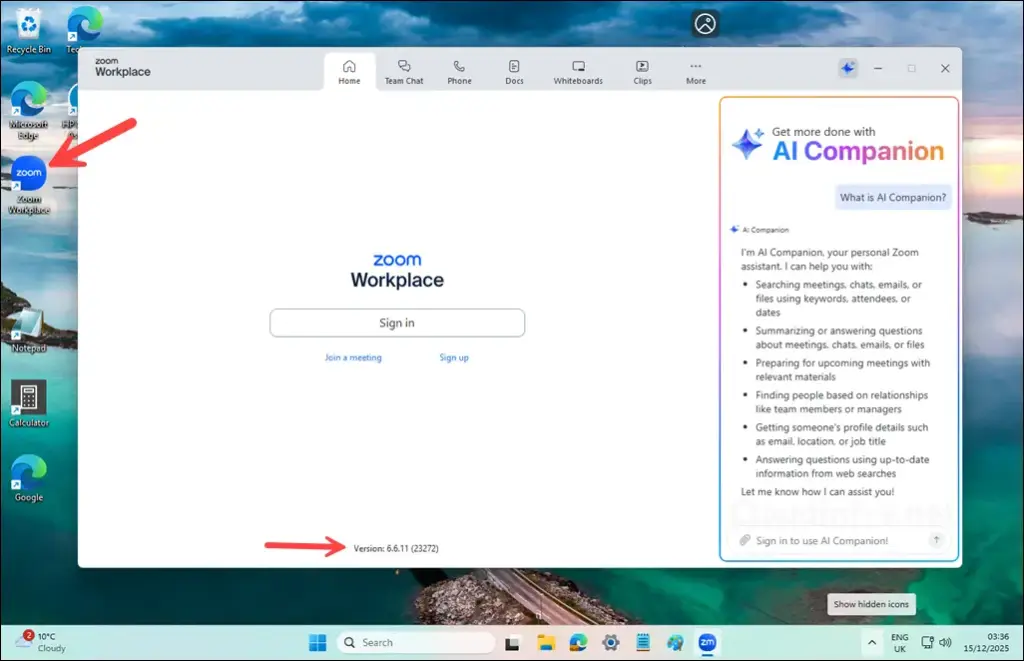 End User Experience Zoom app deployment