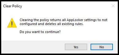Delete Applocker Policy