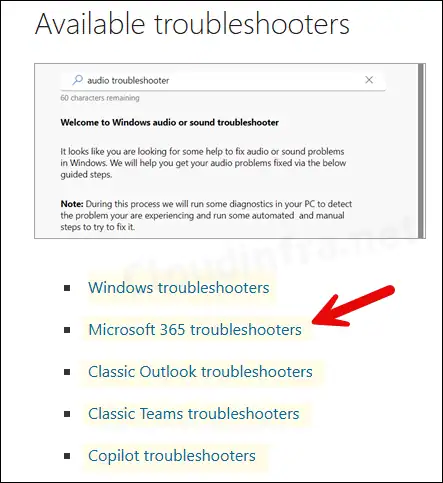 All Available troubleshooters with Get Help tool on Windows 11