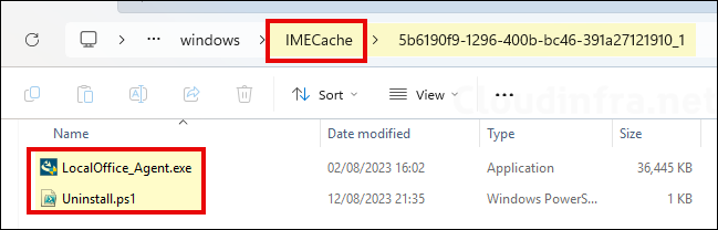 IMECache folder