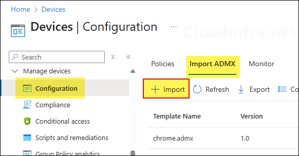 Import the Dependency Prerequisite (windows.admx)
