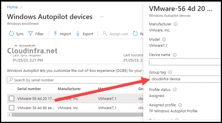 How to add a Group tag to all autopilot devices using Powershell