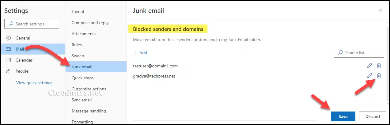 How to Unblock an email address or domain in Outlook