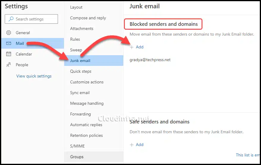 Blocked Sender's list in Outlook on the Web (Outlook Web App)