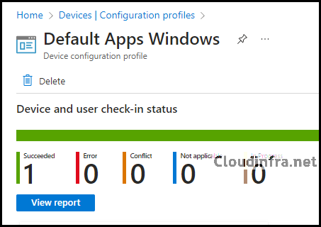 Default Apps configuration monitoring on windows
