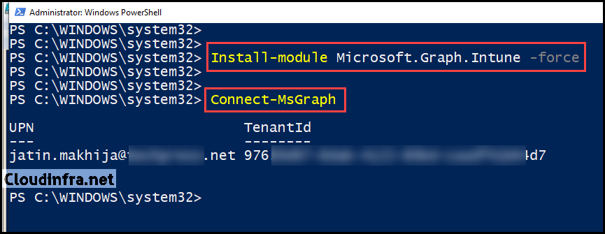 Invoke Intune sync on One device using Powershell