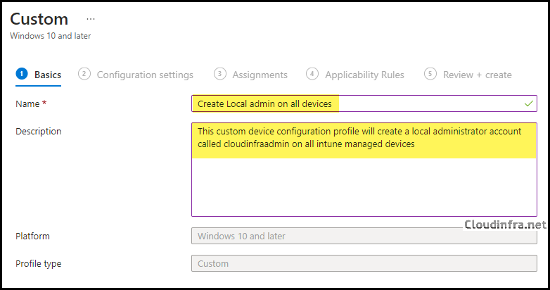 Create A Local Admin Account Using Intune