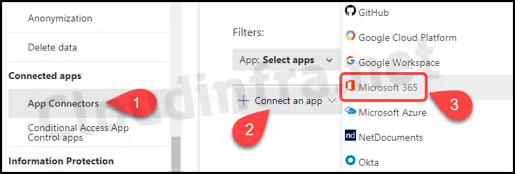 Connect Microsoft 365 App with Defender for Cloud Apps