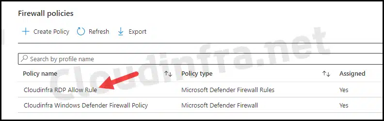 Windows defender Firewall rule has been created.