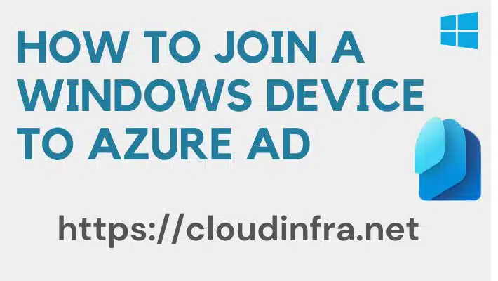 How to join a Windows device to Azure AD
