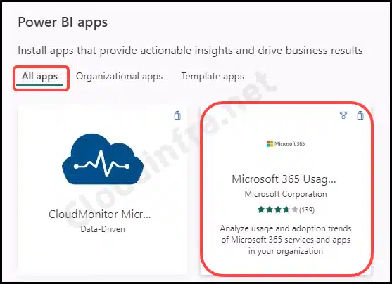 Microsoft 365 Usage Analytics PowerBI app