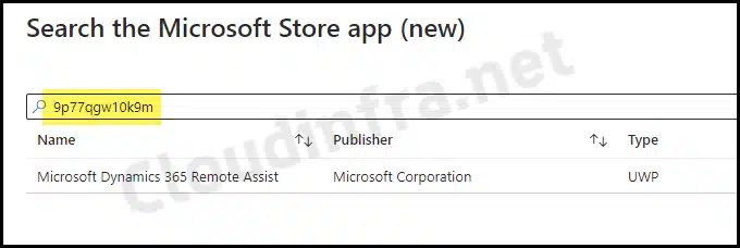 Unable to find an Application when using the Microsoft Store app (new) method