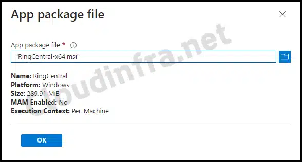 Deploy MSI file using Intune