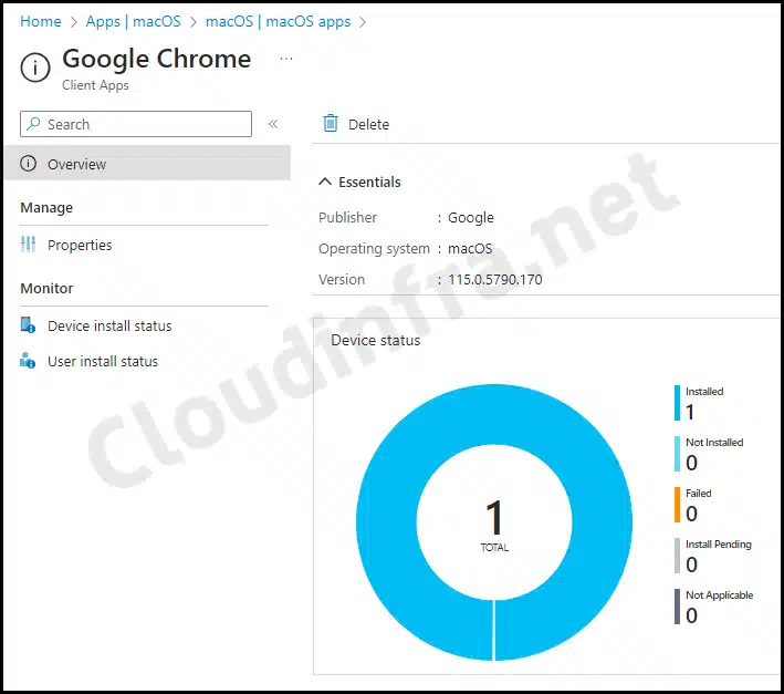 Monitor app deployment using Intune admin center