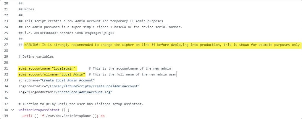 createLocalAdminAccount.sh shell script file to create a local admin on Mac