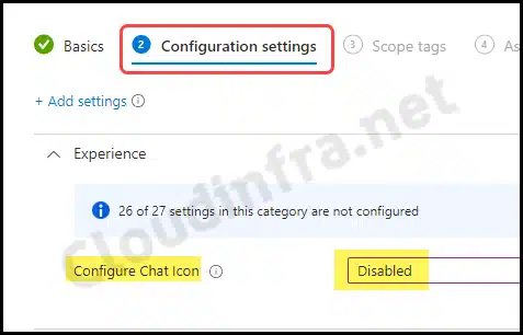 Configure Chat Icon