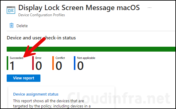 Display lock screen Message on macOS using Intune (Monitor)