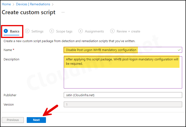 Create a Script Package