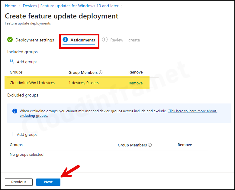 Create a Feature Update Policy