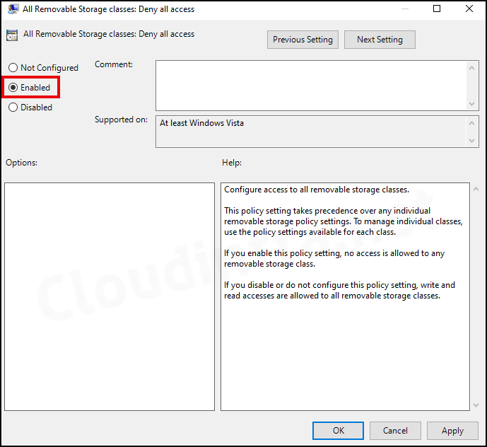 Disable/Block USB Drive Access using Group Policy