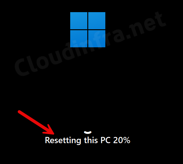Resetting Windows device via Autopilot Reset option - In Progress
