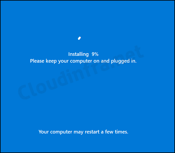 Resetting Windows device via Autopilot Reset option - In Progress