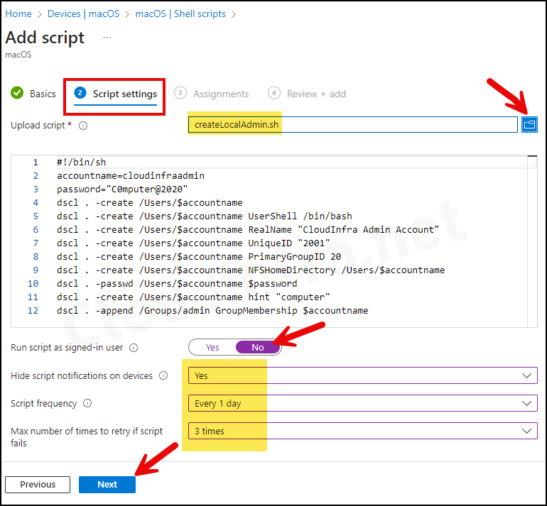 Deploy Shell Scripts On MacOS Using Intune
