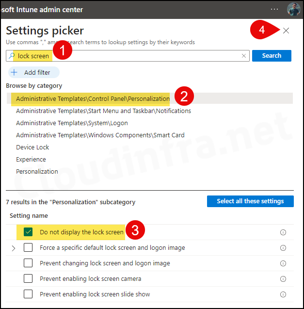 Steps to Disable Windows 10/11 Lock Screen using Intune