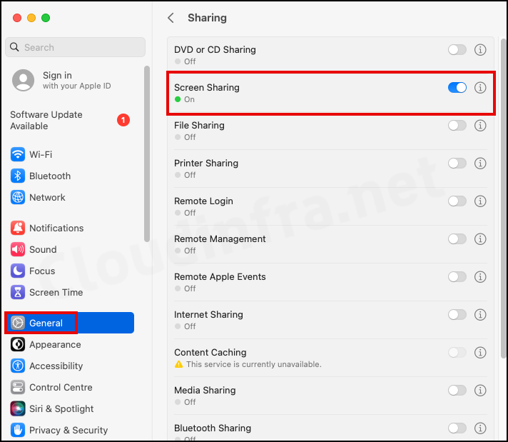 Enable Screen Sharing on macOS devices using Intune - Review the deployment summary