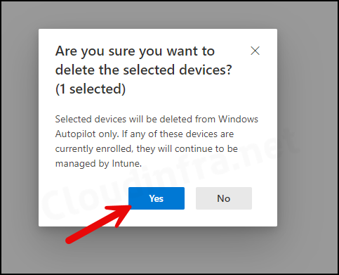 Remove the Device from Autopilot and re-import