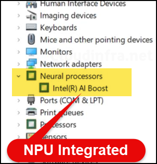 Check If the Computer has NPU using Device Manager