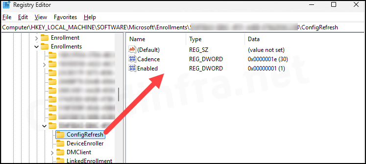 Verify Config Refresh settings on Windows Device